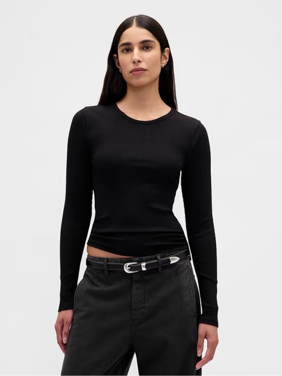 GAP Tops - Modern Compact Rib Crop T-Shirt